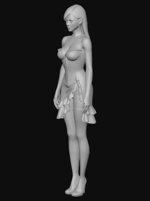 3D model for Crimson Velvet Diva