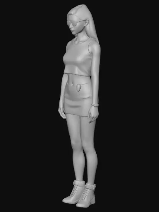 3D model for Glamour in Silver and Pink