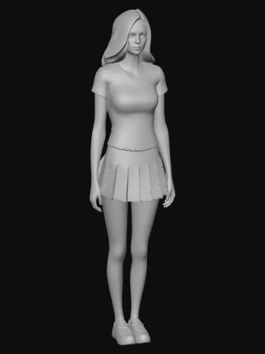 3D model for Cheerleader Trio