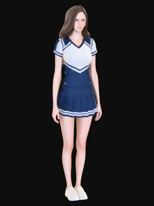 3D model for Cheerleader Trio