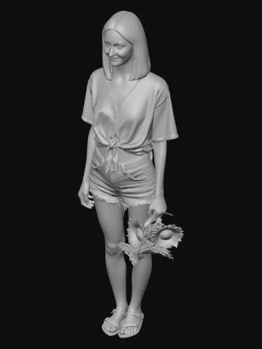 3D model for Sunflower Pose