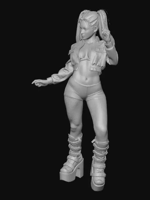 3D model for Neon Punk Princess