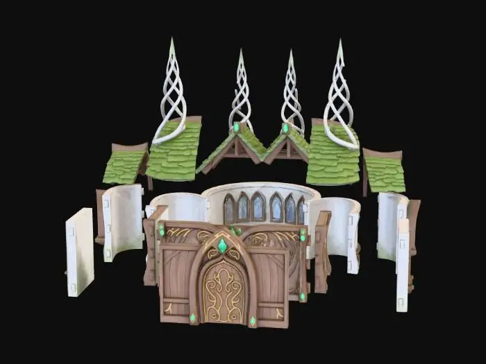 3D model for Fantasy Structure Components