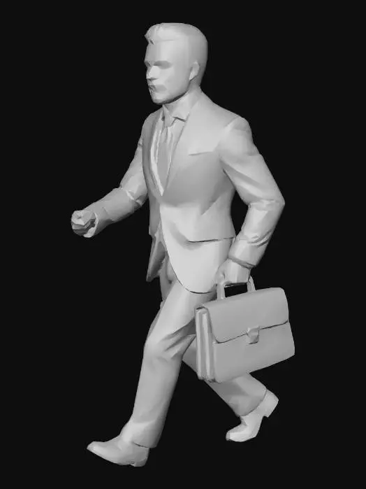 3D model for Business Professional in Motion