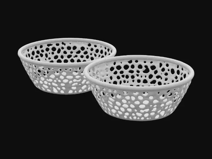 3D model for Blue Honeycomb Baskets