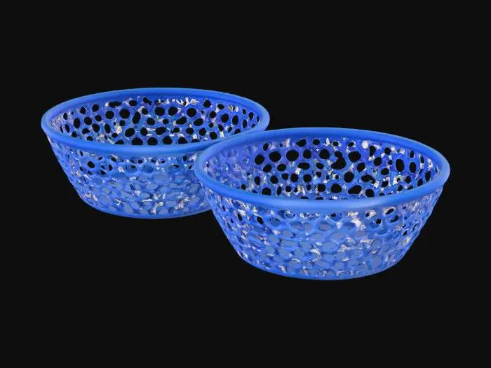 3D model for Blue Honeycomb Baskets