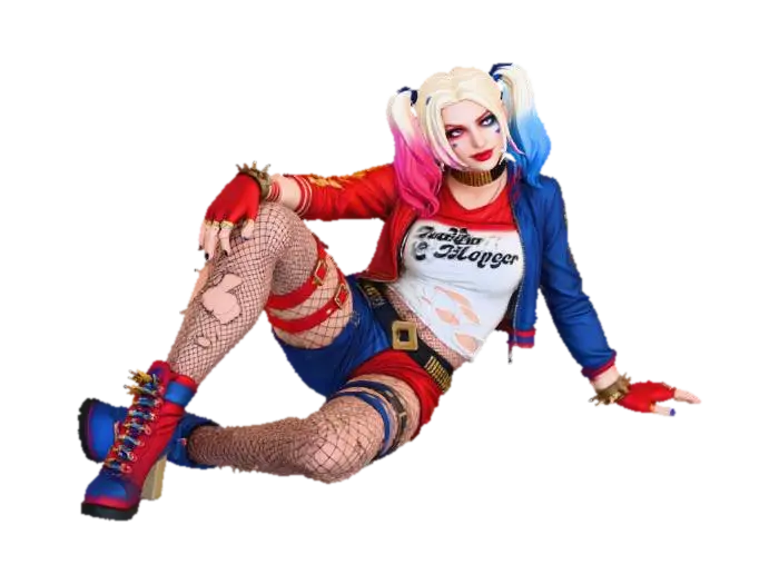 Harley Quinn - Dc 3D model, vytvořený pomocí AI