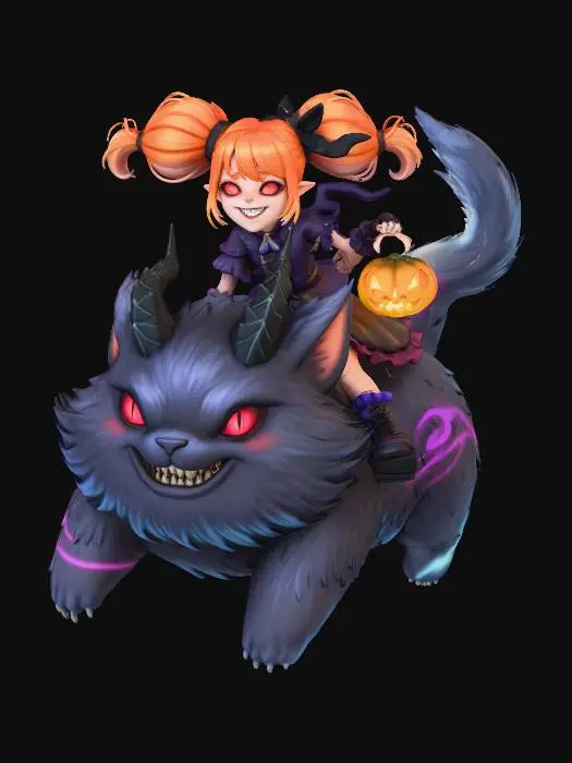 3D model for Pumpkin Mischief, #Halloween2025#