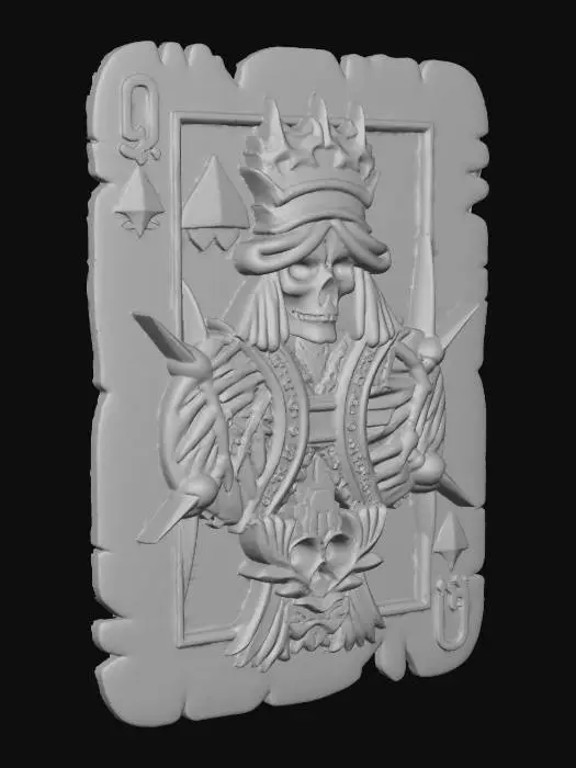 3D model for Queen of the Undead Spades, #Halloween2025#