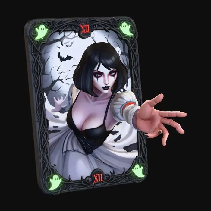 3D model for Enchantress Goth Card, #Halloween2025#