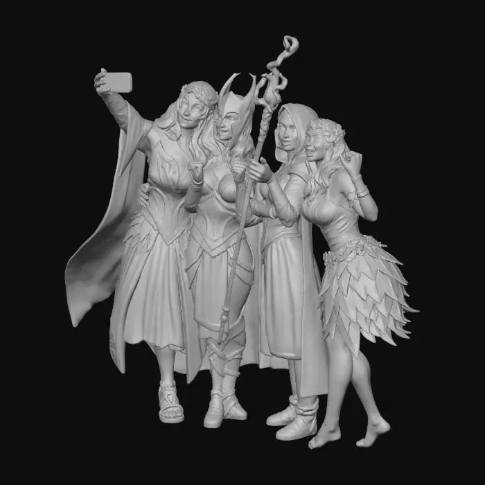 3D model for Fantasy Friends Selfie, #Halloween2025#