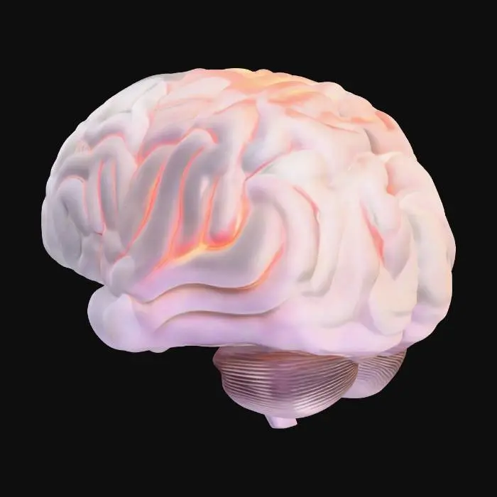 3D model for Glowing Brain Concept
