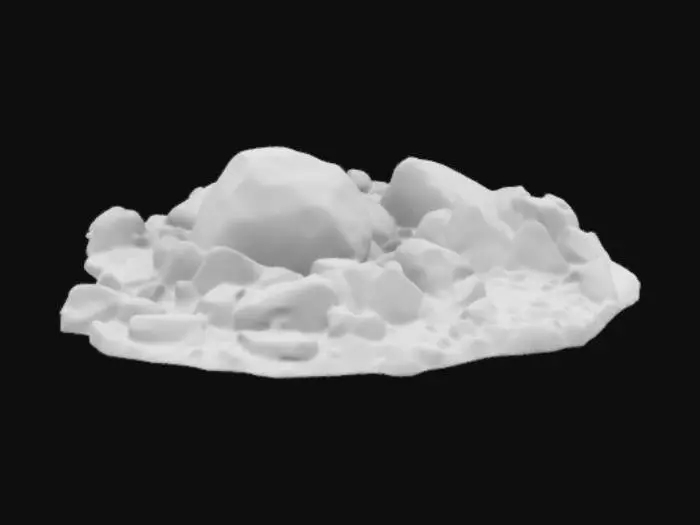 3D model for Light rocky rubble.