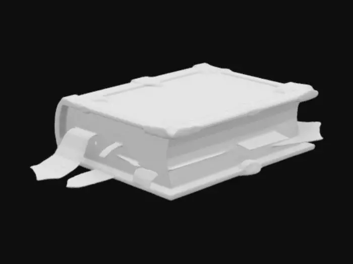 3D model for The inside of a library.