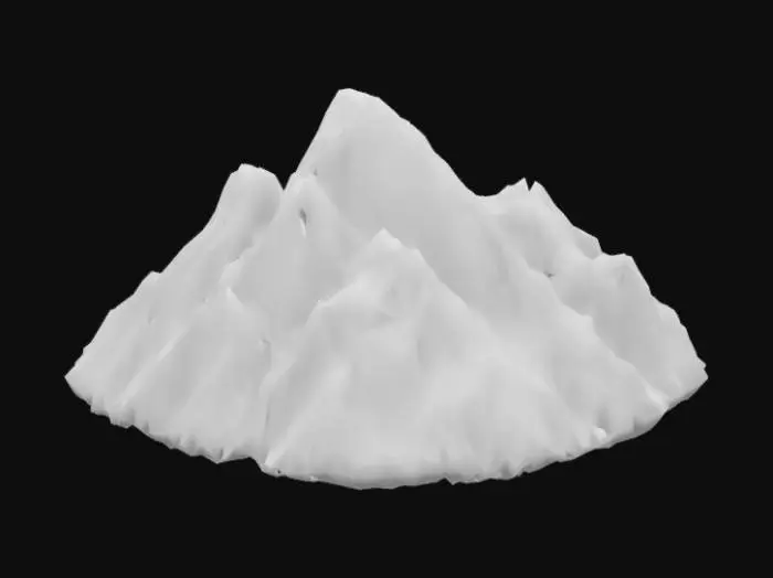3D model for A rocky mountain.