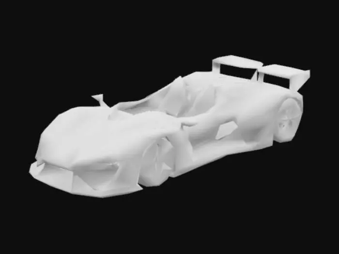 3D model for A car with no windows