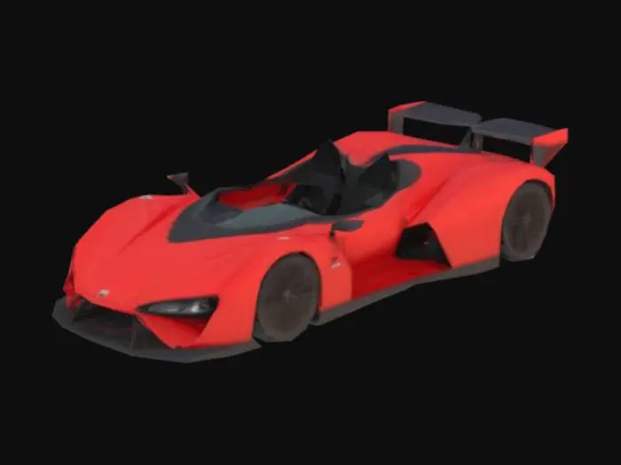 3D model for A car with no windows