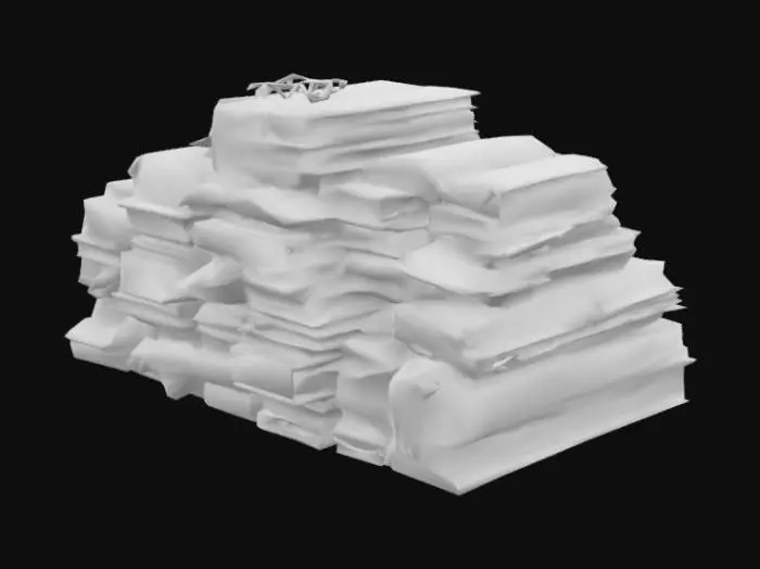 3D model for Pile of books