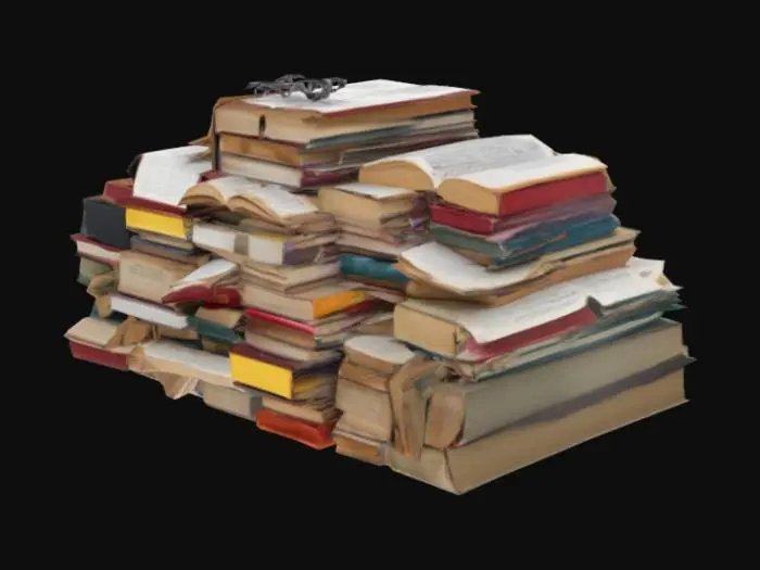 3D model for Pile of books