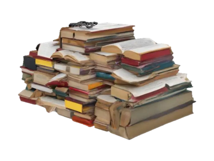 Pile of books - Education 3D model, vytvořený pomocí AI