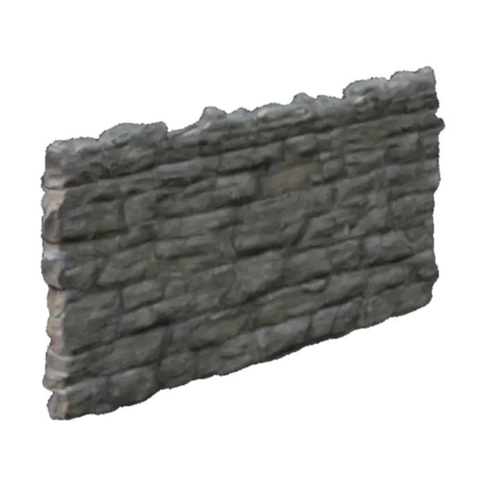 Rock wall - Ground-3D-Modell, KI-generiert