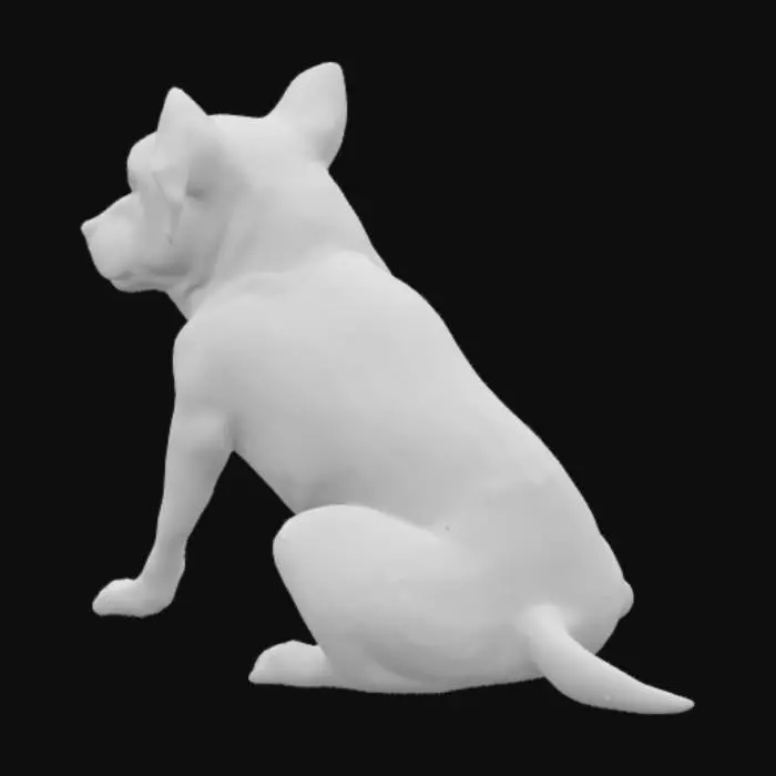 3D model for Pensive Pooch
