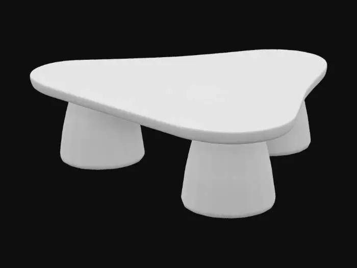 3D model for Abstract Wooden Coffee Table