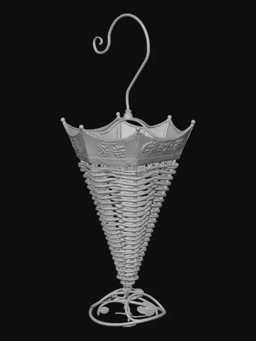 3D model for Wicker Umbrella Stand