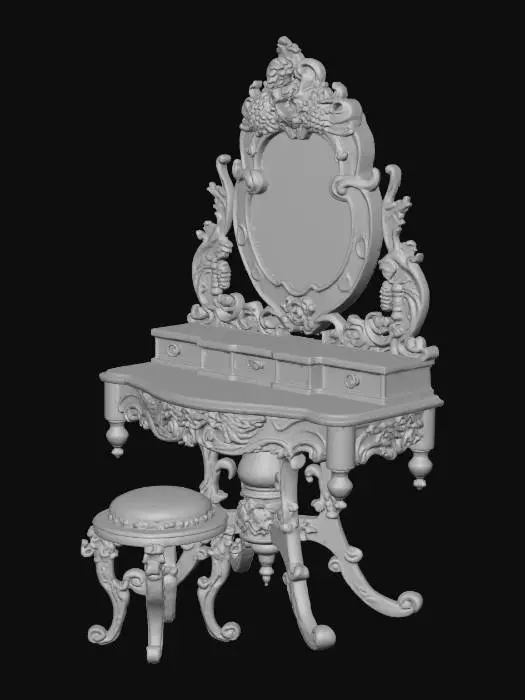 3D model for Ornate Vanity Set