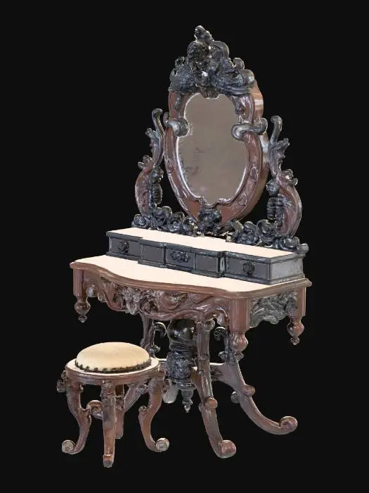 3D model for Ornate Vanity Set