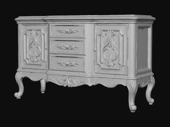 3D model for Elegant Wooden Sideboard