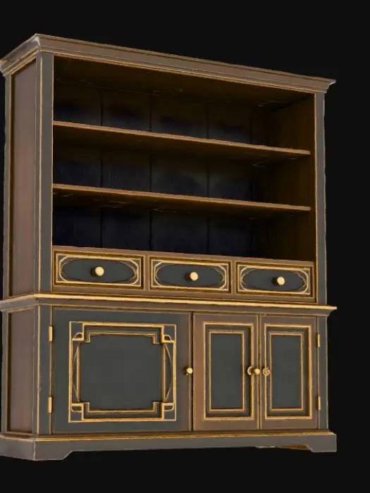3D model for Rustic Elegance Bookshelf