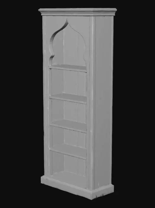 3D model for Wooden Alcove Bookshelf