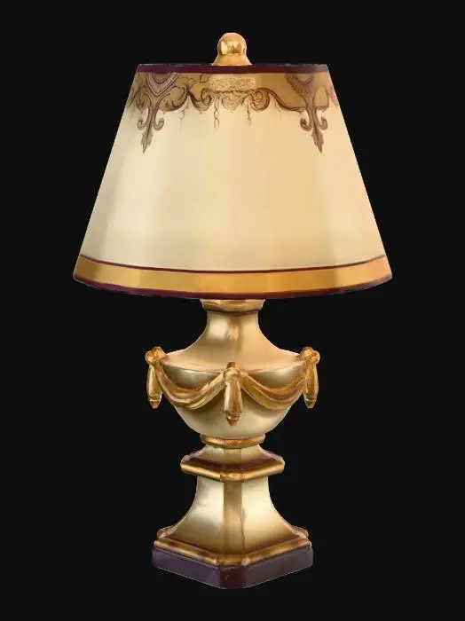 3D model for Ornate Gold Table Lamp