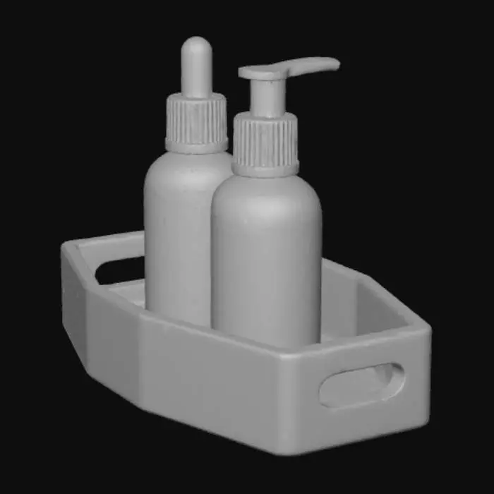 3D model for Bottles in Tray