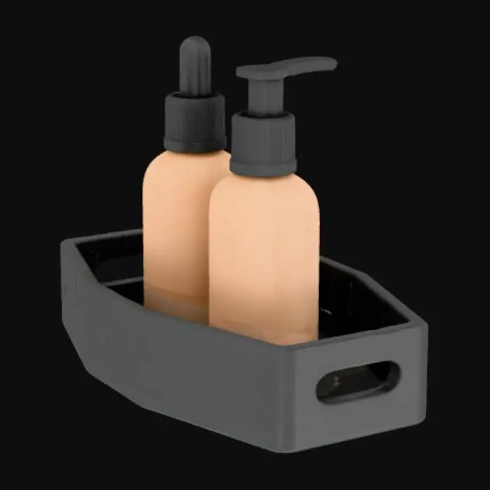 3D model for Bottles in Tray