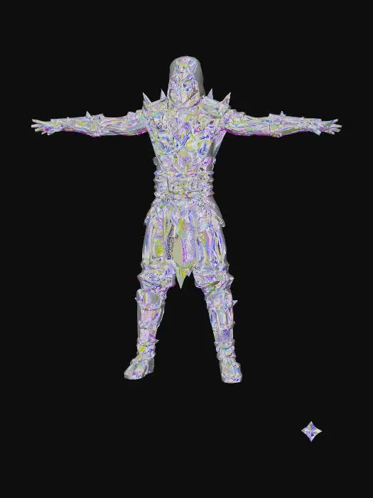 3D model for Warrior's Stance