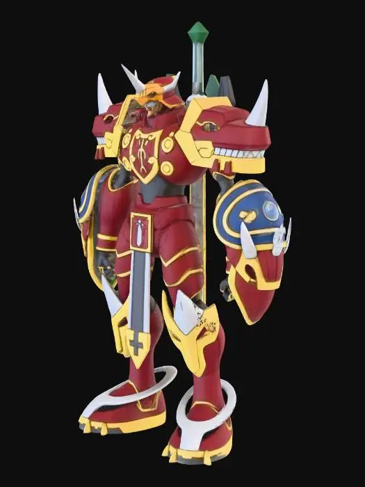 3D model for Gallantmon Crimson Mode