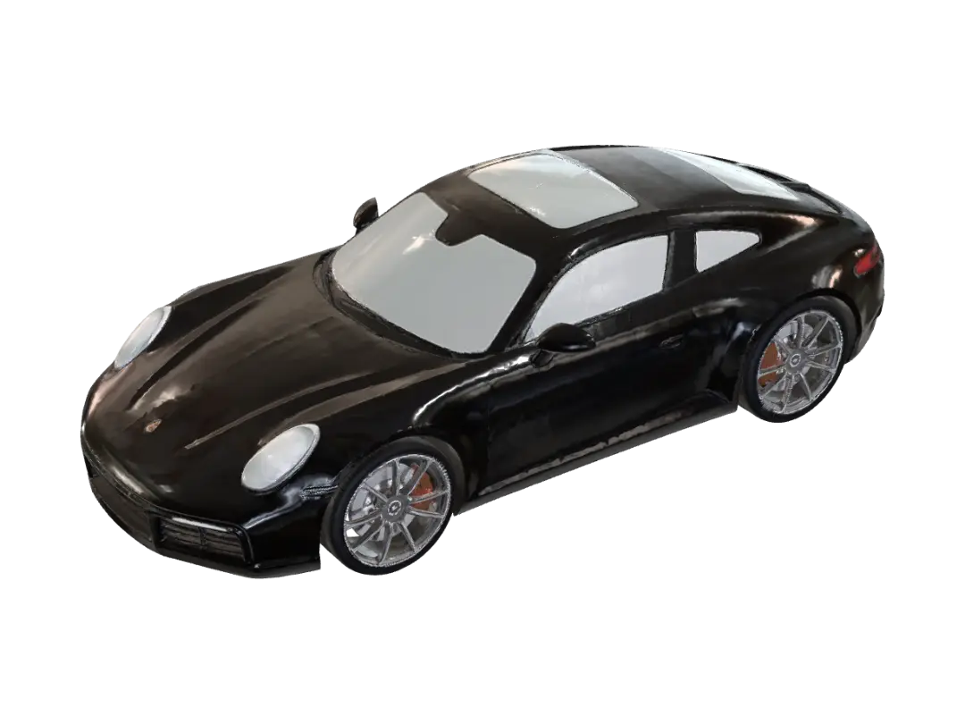 porshe 911 - Porsche 3D model, vytvořený pomocí AI