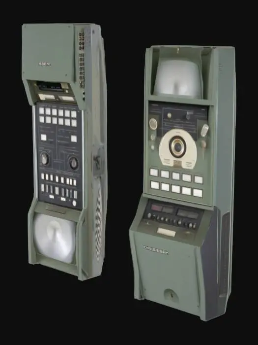 3D model for Vintage Audio Control Panel