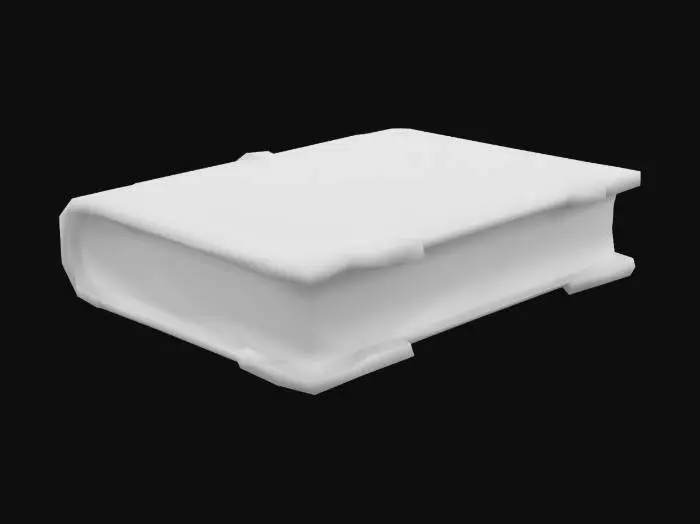 3D model for one Simple closed medieval book