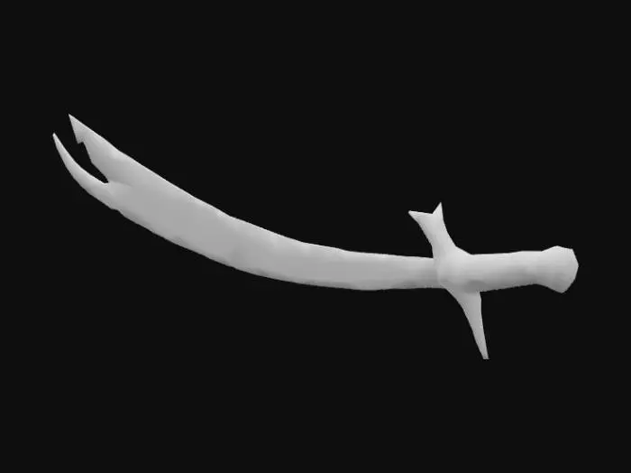 3D model for Zulfiqar_Sword_0817204833_generate