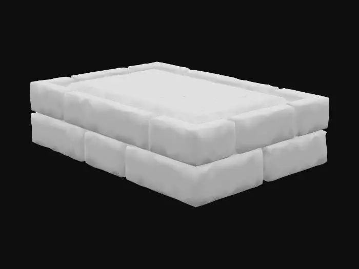 3D model for Stone cathedral brickwork