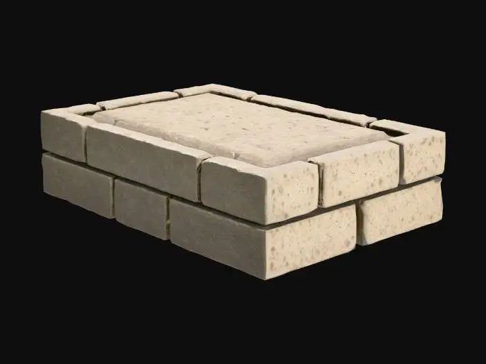 3D model for Stone cathedral brickwork