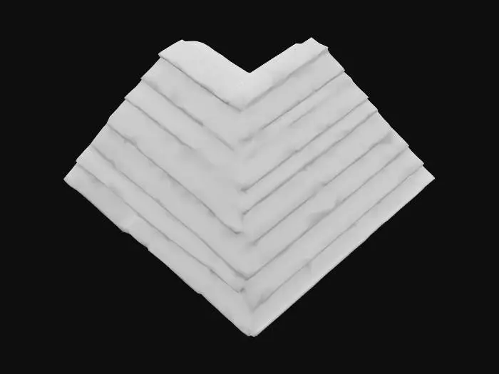 3D model for corner slate roof