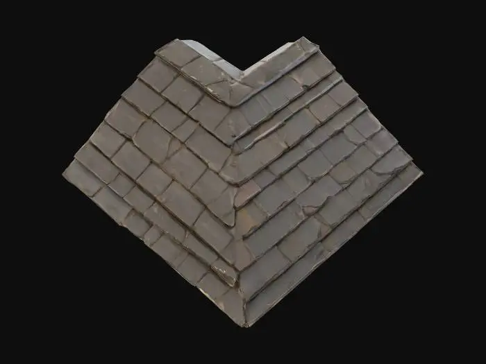 3D model for corner slate roof