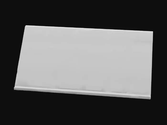 3D model for Straight roof