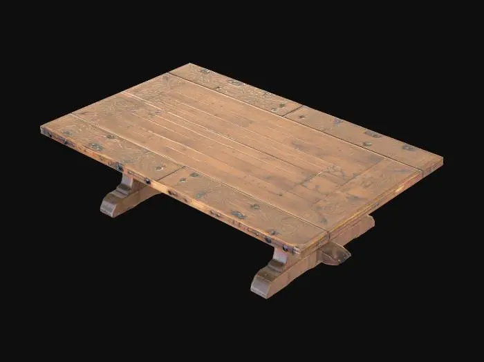 3D model for Meshy_AI_Rustic_Wooden_Table_1216023834_generate