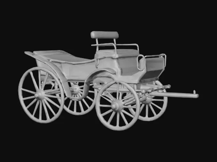 3D model for Meshy_AI_Wooden_Horse_Carriage_1231222947_generate