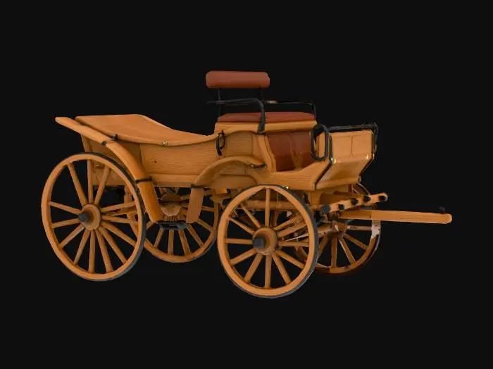 3D model for Meshy_AI_Wooden_Horse_Carriage_1231222947_generate